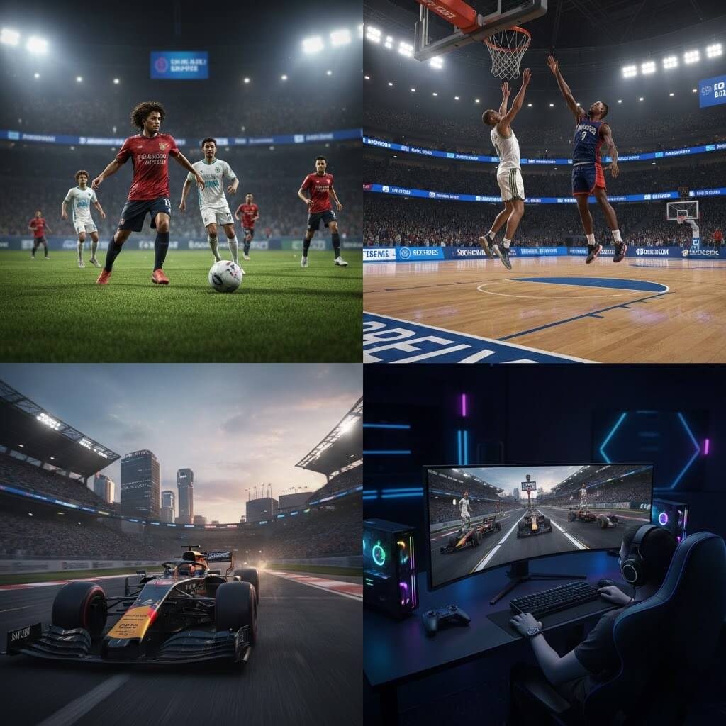 Sport games dengan grafis terbaik dan visual realistis